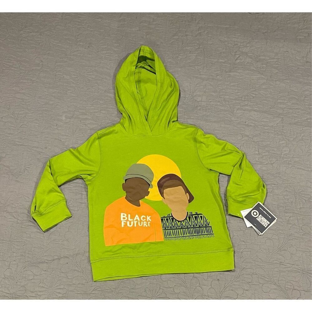 Target Black History Month Green Lightweight Hoodie Shirt XS 4/5 New